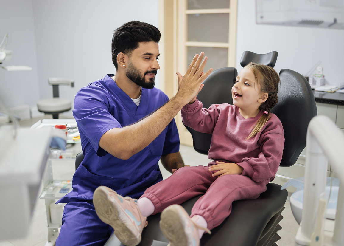 Comfortable and calming kids dental clinic