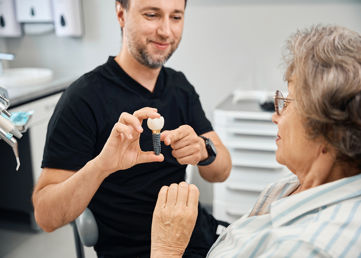 Implant consultation at Monroe Dental
